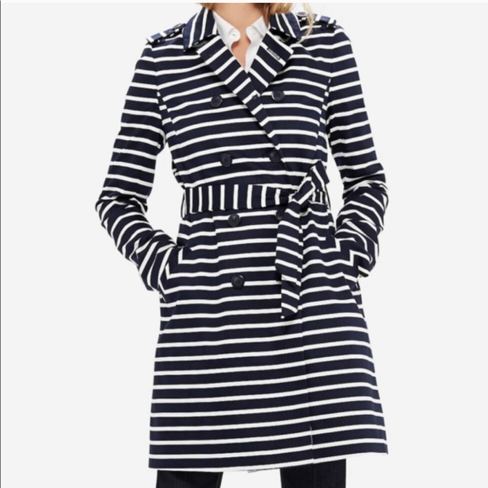 Nautical Stripe Trench Coat ⚓️